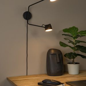 Lucide wandlamp MILNE – Geïntegreerde LED – Zwart Lucide wandlamp MILNE – Geïntegreerde LED – Zwart