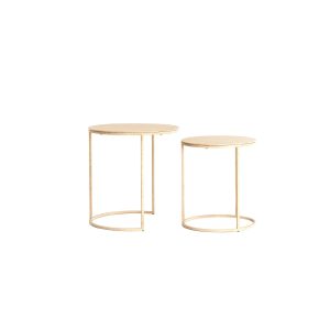 Light & Living bijzettafel Sadar – bruin – Ø52cm