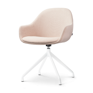 Nolon Nola-Mae Eetkamerstoel Beige – Draaibaar Wit Onderstel Nolon Nola-Mae Eetkamerstoel Beige – Draaibaar Wit Onderstel