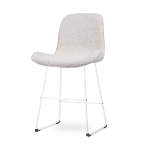 Nolon Nino-Fé Barkruk Bouclé Beige – Wit Onderstel – 65 cm Nolon Nino-Fé Barkruk Bouclé Beige – Wit Onderstel – 65 cm