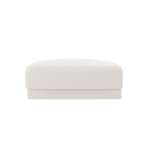 Micadoni Poef Miley boucle wit – 90x90x40cm Micadoni Poef Miley boucle wit – 90x90x40cm