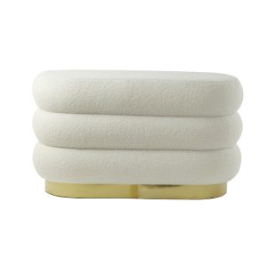 Light & Living poef LYALL – 80x40x45cm – wit Light & Living poef LYALL – 80x40x45cm – wit