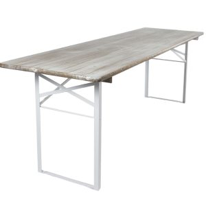 MaximaVida inklapbare picknicktafel Berlijn 200 x 70 cm whitewash – FS MaximaVida inklapbare picknicktafel Berlijn 200 x 70 cm whitewash – FS