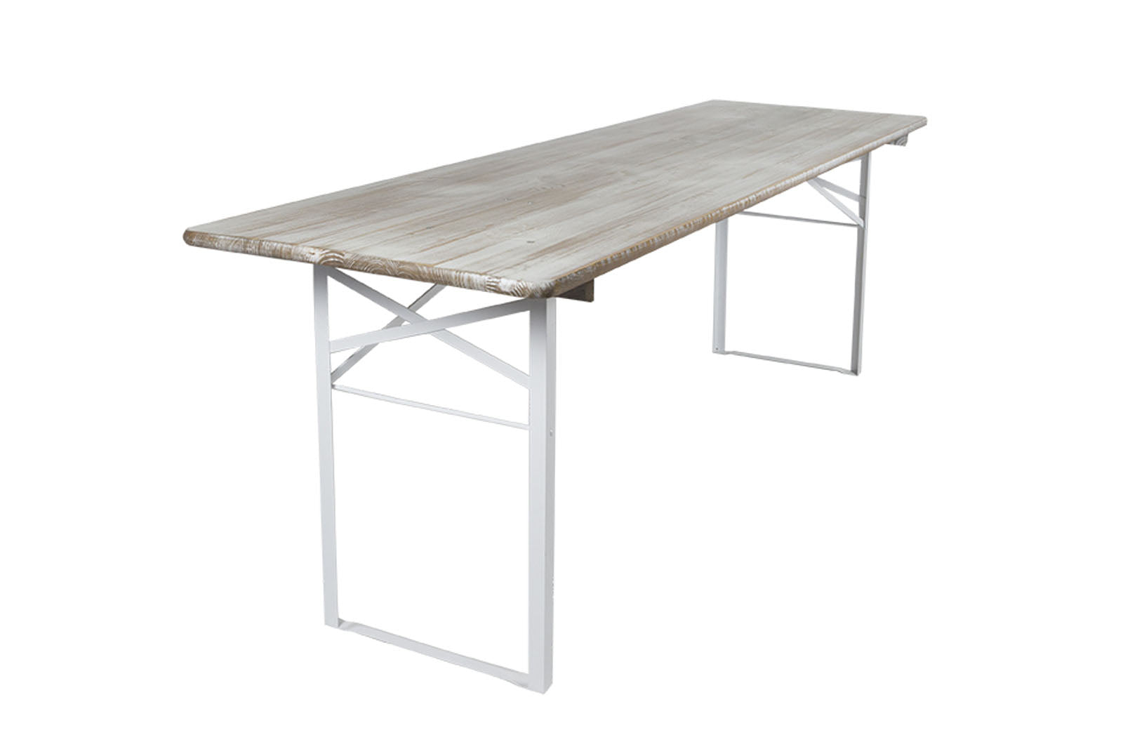 MaximaVida inklapbare picknicktafel Berlijn 200 x 70 cm whitewash - FS