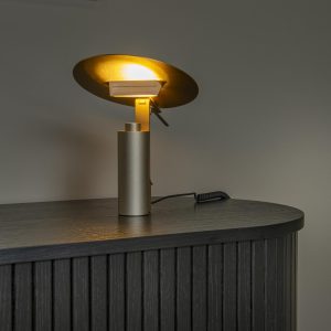 Lucide tafellamp FITS – Geïntegreerde LED – Mat Goud / Messing Lucide tafellamp FITS – Geïntegreerde LED – Mat Goud / Messing