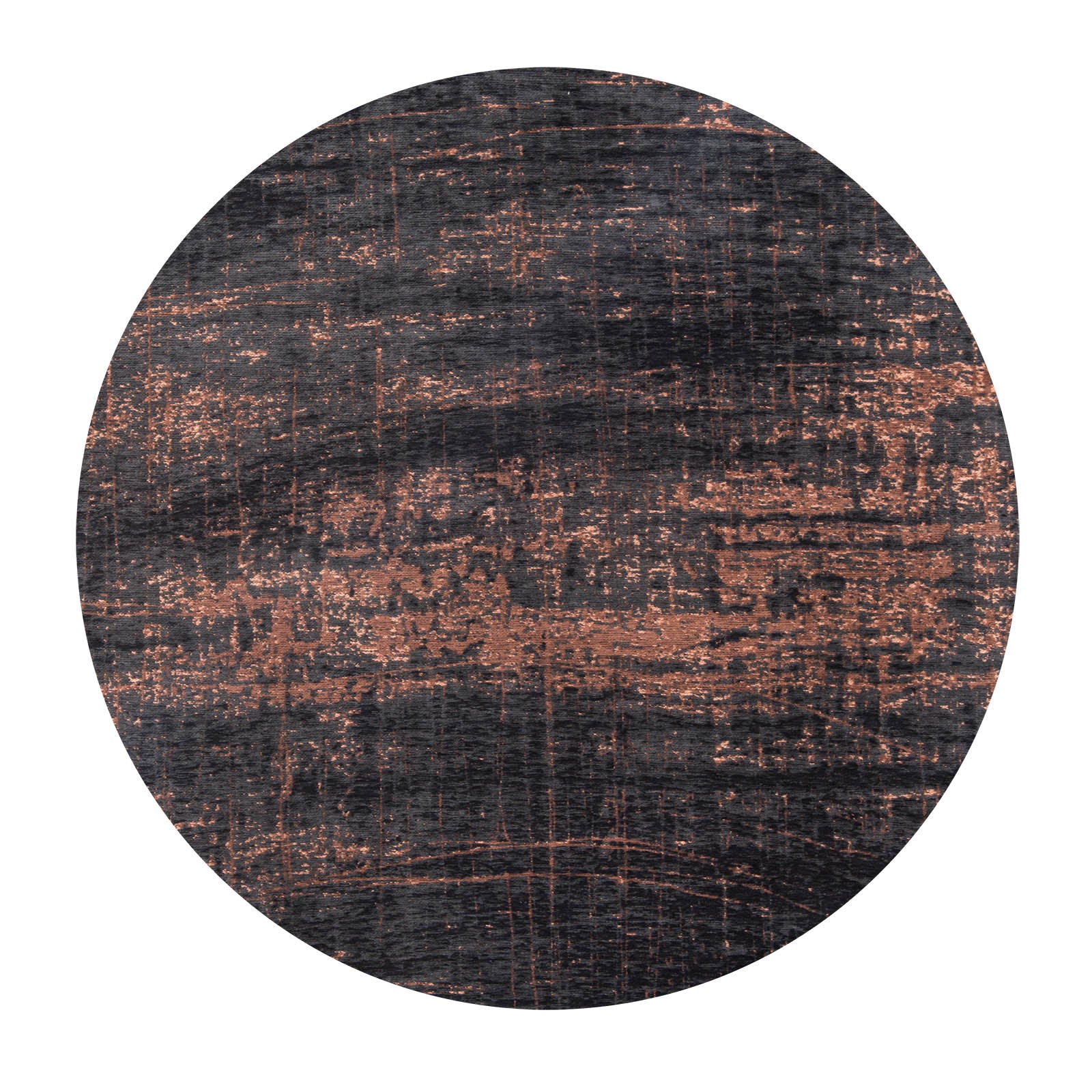Ecorugs vloerkleed Soho Copper - zwart - 240x240cm