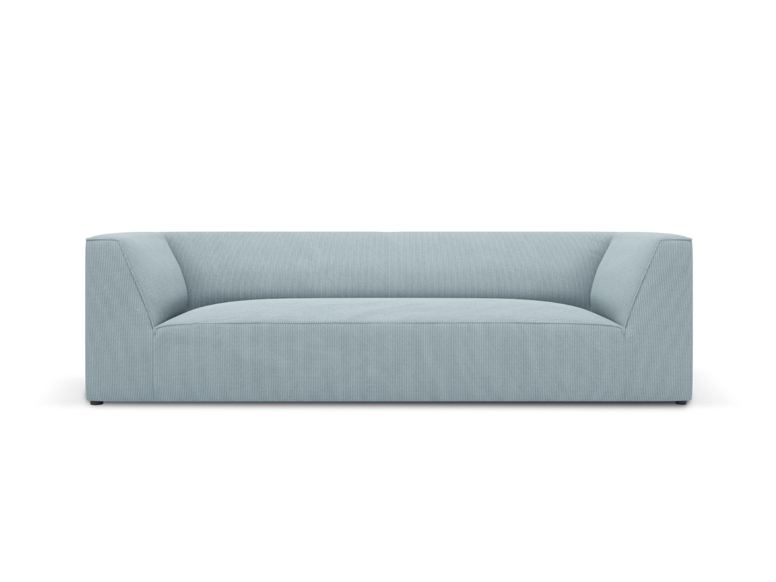 Micadoni Bank Ruby 3-zits, ribfluwelen, lichtblauw - 93x232x69cm