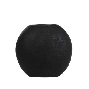 Light & Living vaas Rayskin – zwart – 49.5x20x45cm Light & Living vaas Rayskin – zwart – 49.5x20x45cm