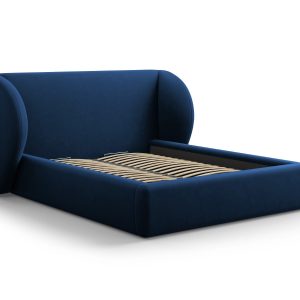 Micadoni Opbergbed met hoofdeinde Miley 180x200cm, flueel, koningsblau Micadoni Opbergbed met hoofdeinde Miley 180x200cm, flueel, koningsblau