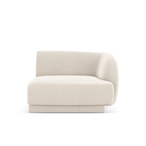 Micadoni rechter module Miley flueel lichtbeige – 90x90x70cm