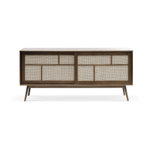Olivine Boas Sideboard Gerookt Eiken – Hout – Rattan – B 180 cm Olivine Boas Sideboard Gerookt Eiken – Hout – Rattan – B 180 cm