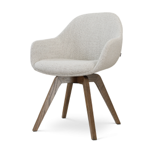 Nolon Noor-Mae draaibare eetkamerstoel beige gemêleerd – walnoot houte Nolon Noor-Mae draaibare eetkamerstoel beige gemêleerd – walnoot houte
