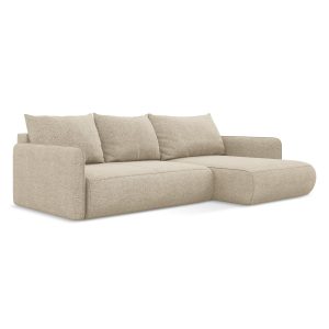 LaMiaSofa hoekbank rechts Palermo – chenille stof – donkerbeige – 240x LaMiaSofa hoekbank rechts Palermo – chenille stof – donkerbeige – 240x