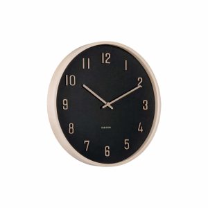 Karlsson wandklok Nervadura – zwart – Ø40.8cm Karlsson wandklok Nervadura – zwart – Ø40.8cm