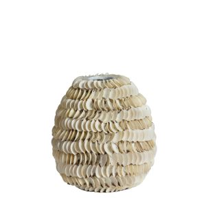 Light & Living vaas Sarria – wit – Ø26cm Light & Living vaas Sarria – wit – Ø26cm