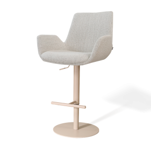 Nolon Niva-Eef tulp barkruk beige gemêleerd verstelbaar – beige poten Nolon Niva-Eef tulp barkruk beige gemêleerd verstelbaar – beige poten