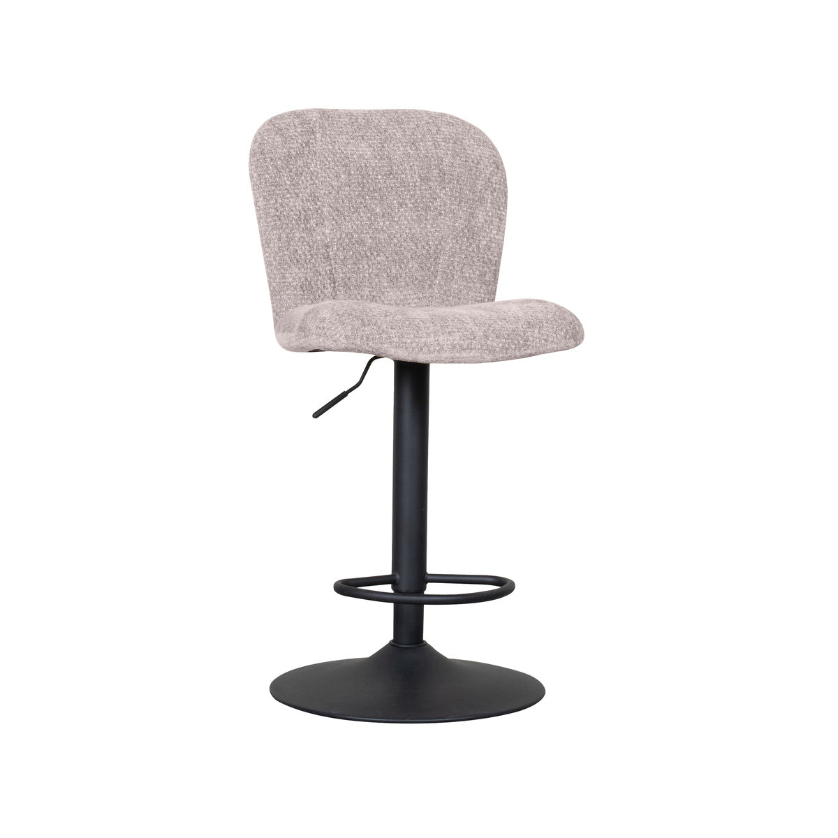 LABEL51 Barkruk Vino - Naturel Stof - Zithoogte 64–84cm - Set van 2