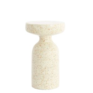 Light & Living bijzettafel Moravit – wit – Ø32cm Light & Living bijzettafel Moravit – wit – Ø32cm