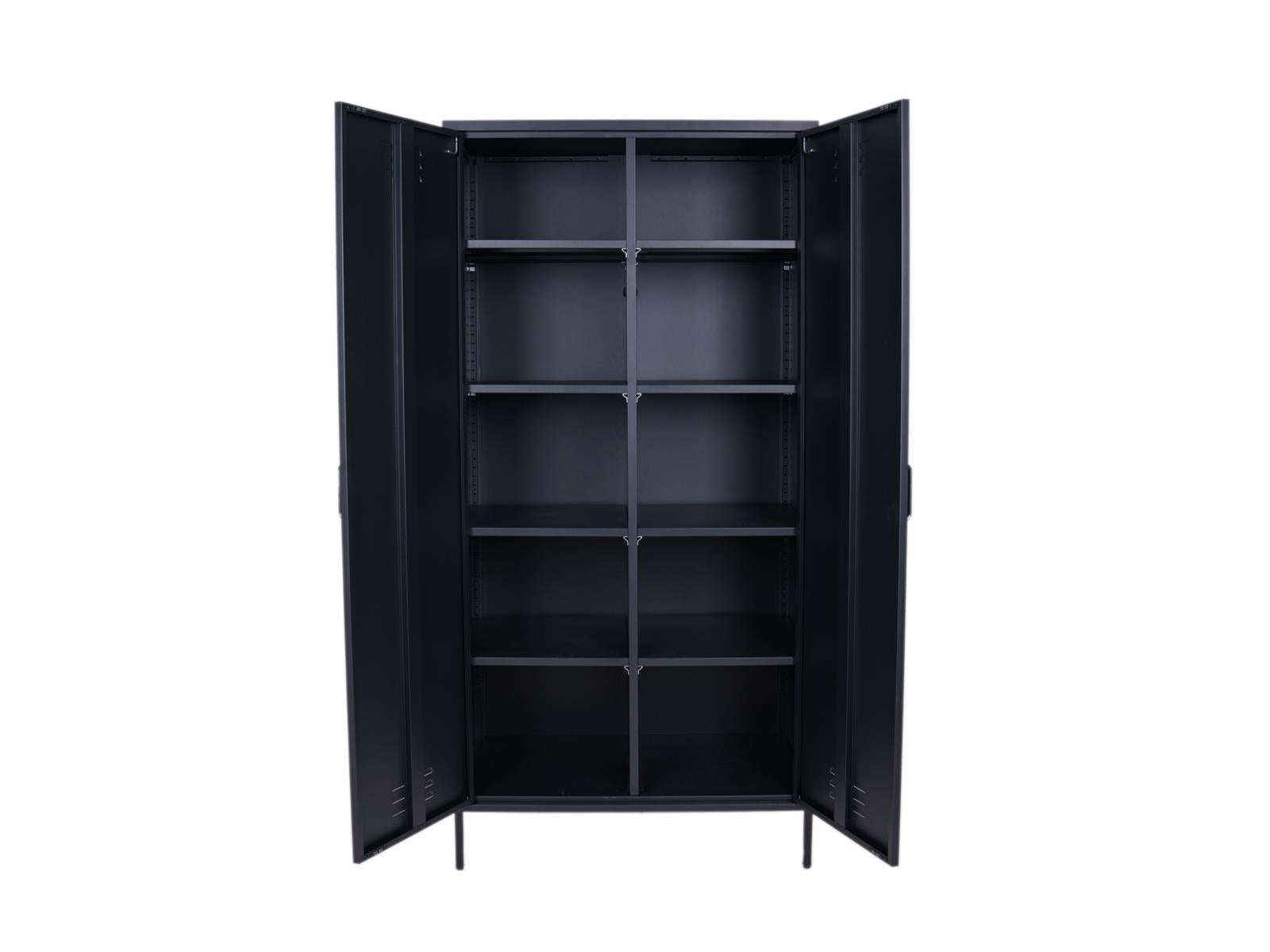 MaximaVida metalen kleding lockerkast Finn 90 x 50 x 185 cm zwart - 8