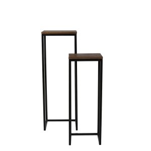 Light & Living bijzettafel Bryson – bruin – 36x36x103cm Light & Living bijzettafel Bryson – bruin – 36x36x103cm