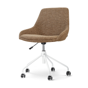 Nolon Nout-Isa bureaustoel bruin blend – wit onderstel Nolon Nout-Isa bureaustoel bruin blend – wit onderstel