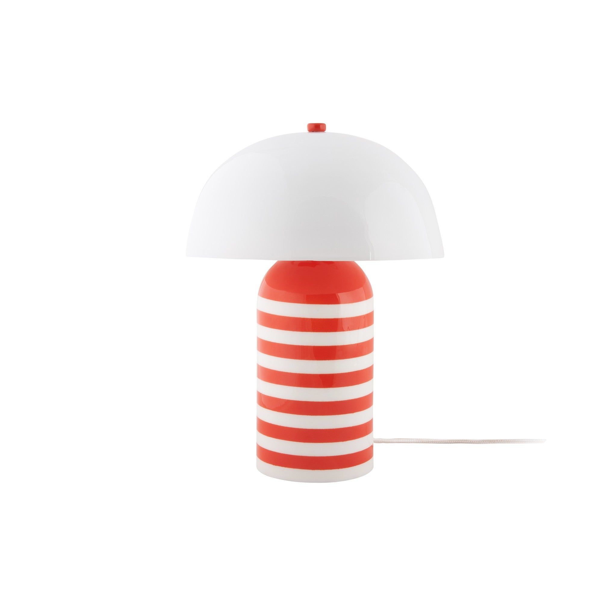 Leitmotiv tafellamp Rayado Retro - oranje - 23x23x30cm - Paddenstoella