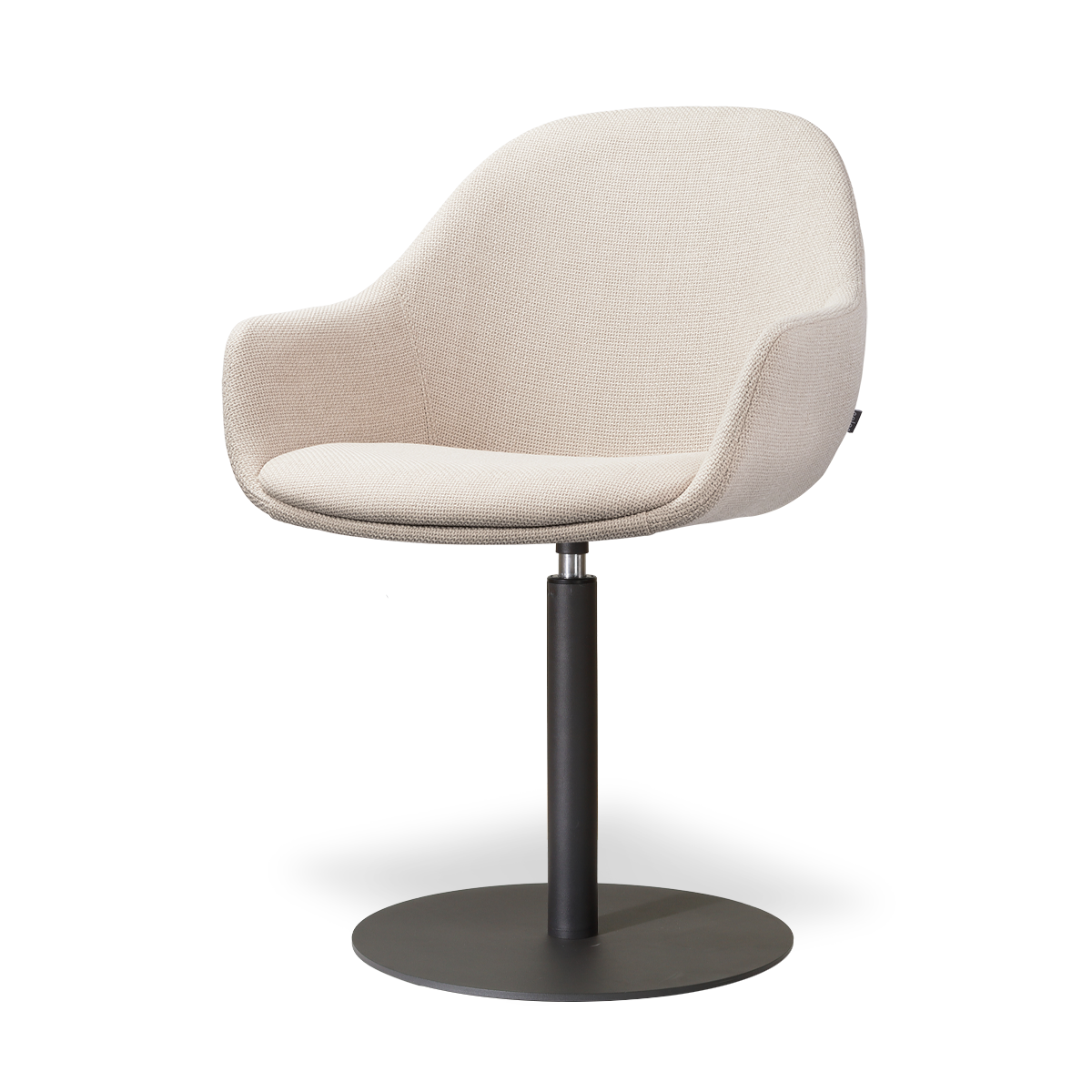 Nolon Niva-Mae tulp eetkamerstoel beige zwart - onderstel