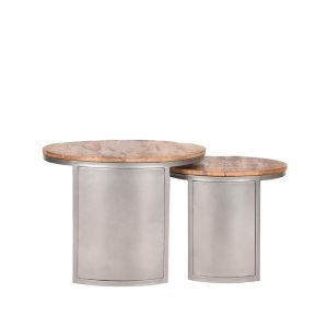 Label51 Salontafel Set Bunch – Mangohout – 60x60x45cm – Set Van 2 Label51 Salontafel Set Bunch – Mangohout – 60x60x45cm – Set Van 2