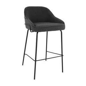 Kick barkruk Sepp – Bouclé – Donkergrijs Kick barkruk Sepp – Bouclé – Donkergrijs