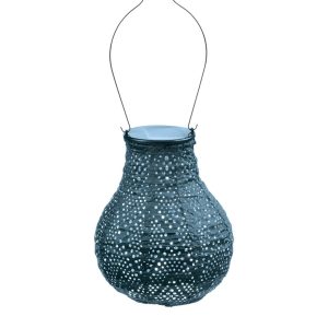 Lumiz solar lampion – ikat bulb – 16 cm – petrol Lumiz solar lampion – ikat bulb – 16 cm – petrol