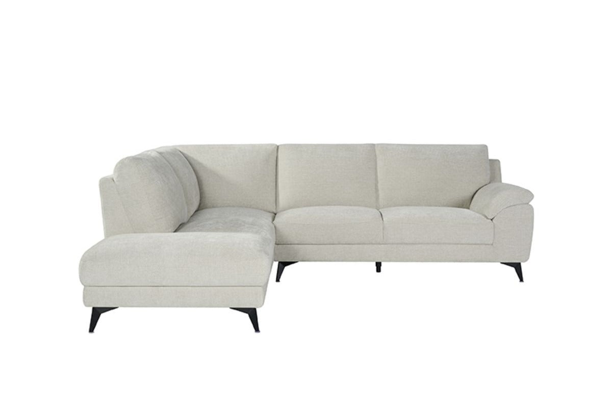LABEL51 Hoekbank Santino Links - Naturel Stof - 94x215x85cm