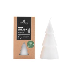 Originalhome dennenboom kaars – wit – L Originalhome dennenboom kaars – wit – L