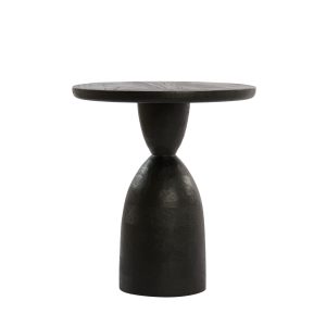 Light & Living bijzettafel Torir – zwart – Ø40cm