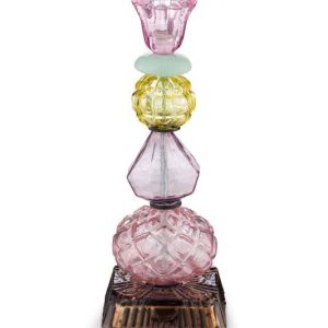 Pip Studio Kaarsenhouders – Beads – Glas – Lila – 23.5cm Pip Studio Kaarsenhouders – Beads – Glas – Lila – 23.5cm