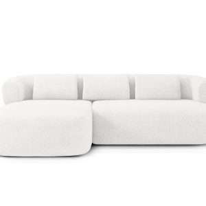 Micadoni linker hoekbank Jenny 5-zits, boucle ivoor – 145x225x73cm Micadoni linker hoekbank Jenny 5-zits, boucle ivoor – 145x225x73cm