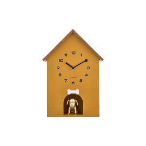 Karlsson wandklok Dog House – geel – 11.5×26.5×36.5cm Karlsson wandklok Dog House – geel – 11.5×26.5×36.5cm