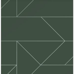 Origin Wallcoverings behang grafische lijnen groen – 53 cm x 10.05 m – Origin Wallcoverings behang grafische lijnen groen – 53 cm x 10.05 m –