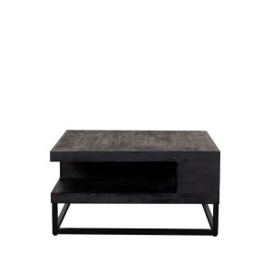 LABEL51 Salontafel Cube – Zwart Mangohout – 80x80x40cm LABEL51 Salontafel Cube – Zwart Mangohout – 80x80x40cm