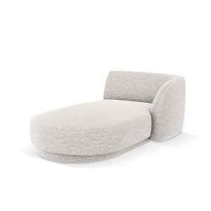 Micadoni rechter chaise longue Miley 2-zits, structurele stof geld – 1 Micadoni rechter chaise longue Miley 2-zits, structurele stof geld – 1