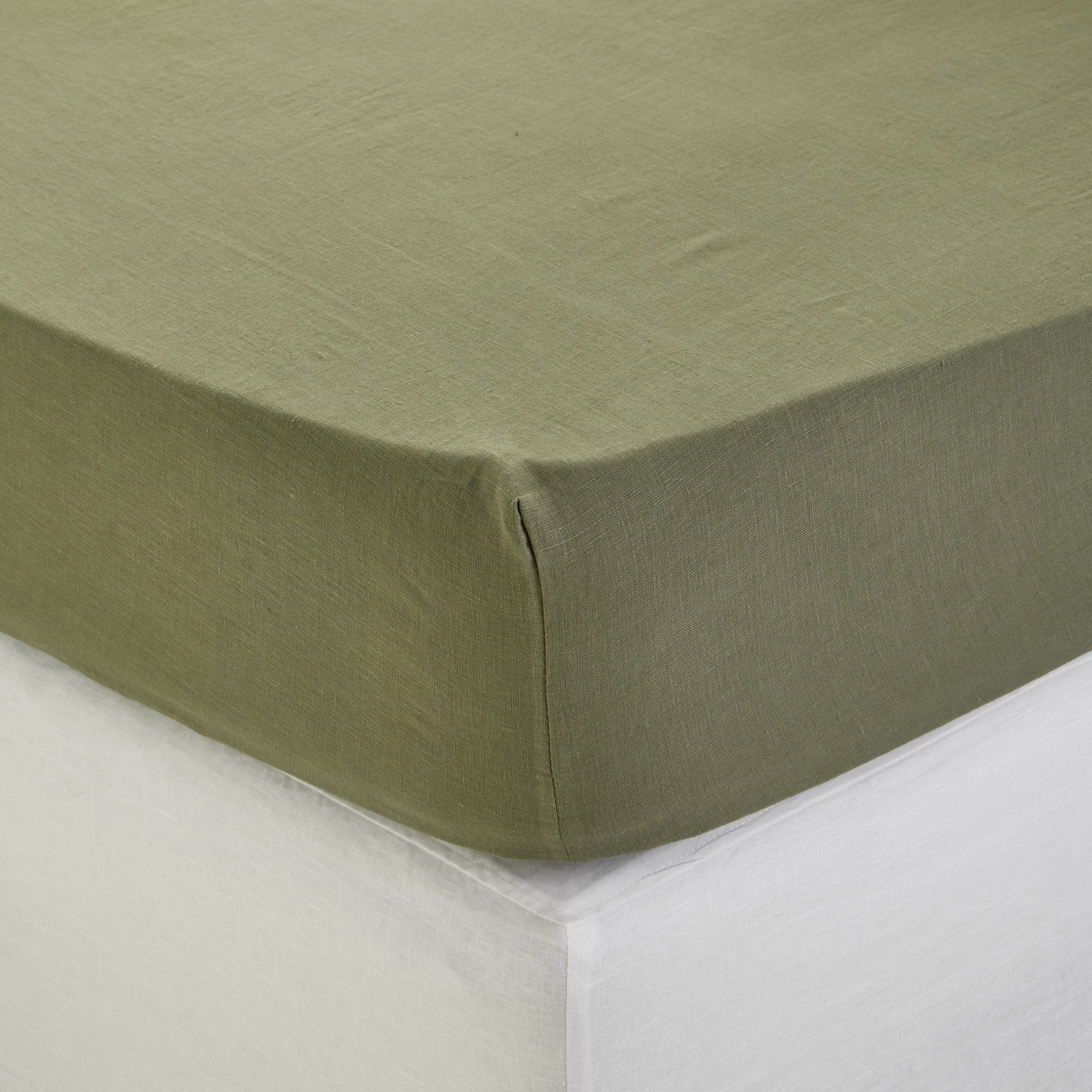 Madura Hoeslaken Carlina grijs kaki 180x200 cm