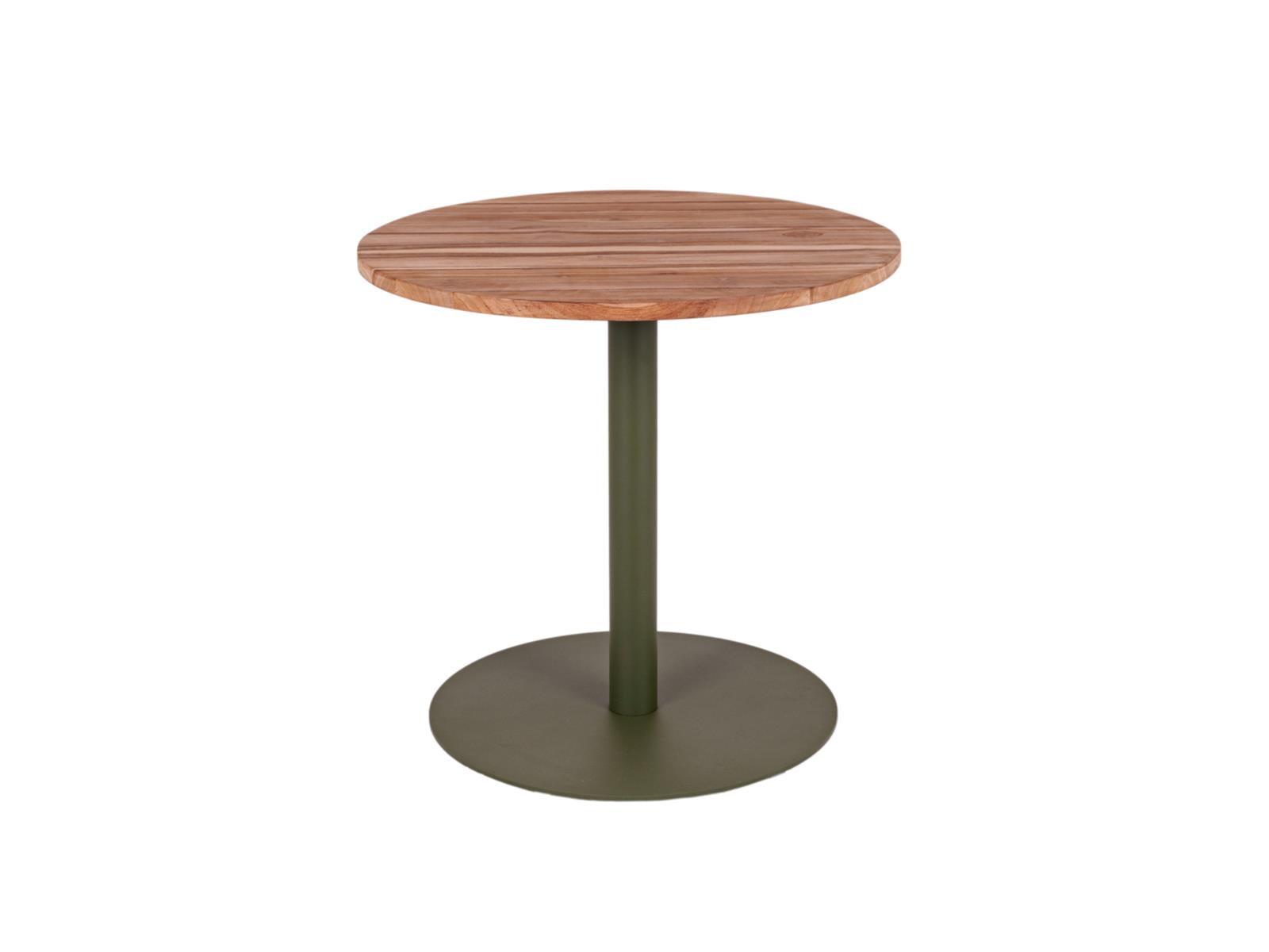 MaximaVida ronde eettafel Java olijfgroen 80 cm - zware 49 kg uitvoeri