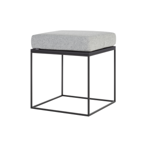 noo.ma FEO Poef – Black Oak / Universal Grey Wool
