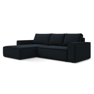 LaMiaSofa hoekbank links Livorno – velours – koningsblauw – 290x185x82 LaMiaSofa hoekbank links Livorno – velours – koningsblauw – 290x185x82