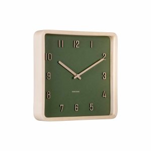 Karlsson wandklok Nervadura – groen – 5.3x26x26cm Karlsson wandklok Nervadura – groen – 5.3x26x26cm