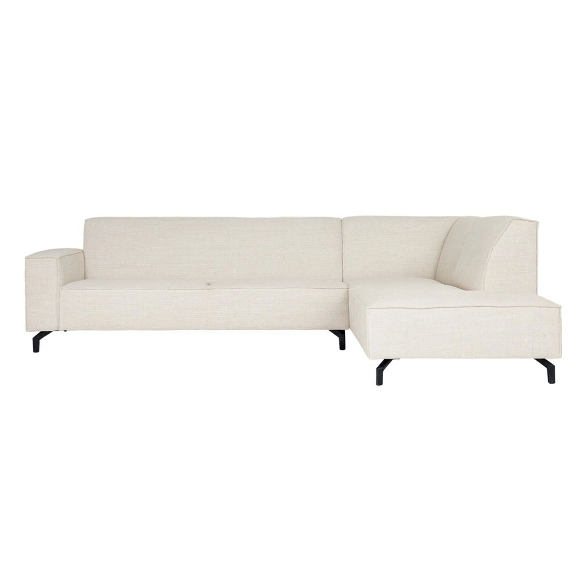 MySofa 2,5-zits Hoekbank Floris - Rechts Beige Stof - 285x210x82cm