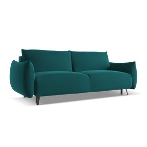 LaMiaSofa 3-zits slaapbank Genova – velours – marien – 230x105x86 LaMiaSofa 3-zits slaapbank Genova – velours – marien – 230x105x86