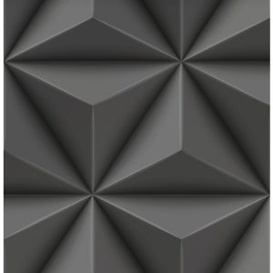 Origin Wallcoverings behang grafisch 3D motief donkergrijs – 53 cm x 1 Origin Wallcoverings behang grafisch 3D motief donkergrijs – 53 cm x 1