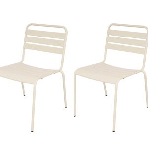 MaximaVida metalen tuinstoel Max ivoor – doos per 2 stuks MaximaVida metalen tuinstoel Max ivoor – doos per 2 stuks