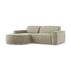 LaMiaSofa hoekbank links Melissa – chenille stof – beige – 224x166x70 LaMiaSofa hoekbank links Melissa – chenille stof – beige – 224x166x70