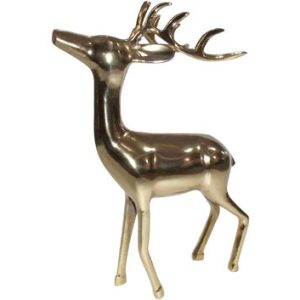 Lesli Living staand hert Hert – goud – 28x13x41cm Lesli Living staand hert Hert – goud – 28x13x41cm
